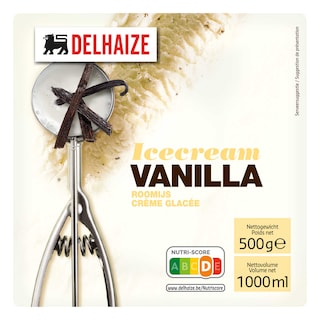 Delhaize | Crème glace | Vanille 