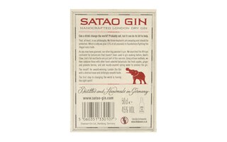 Satao | London Dry Gin | 45% alc 