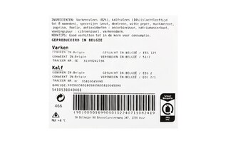 Delhaize | Saucisse porc&veau 