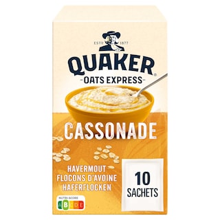 Quaker | Oats Express | Cassonade | Ontbijtgranen | Havermout 