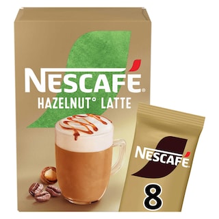Nescafé | Koffie | Latte | Hazelnoot | Sticks 