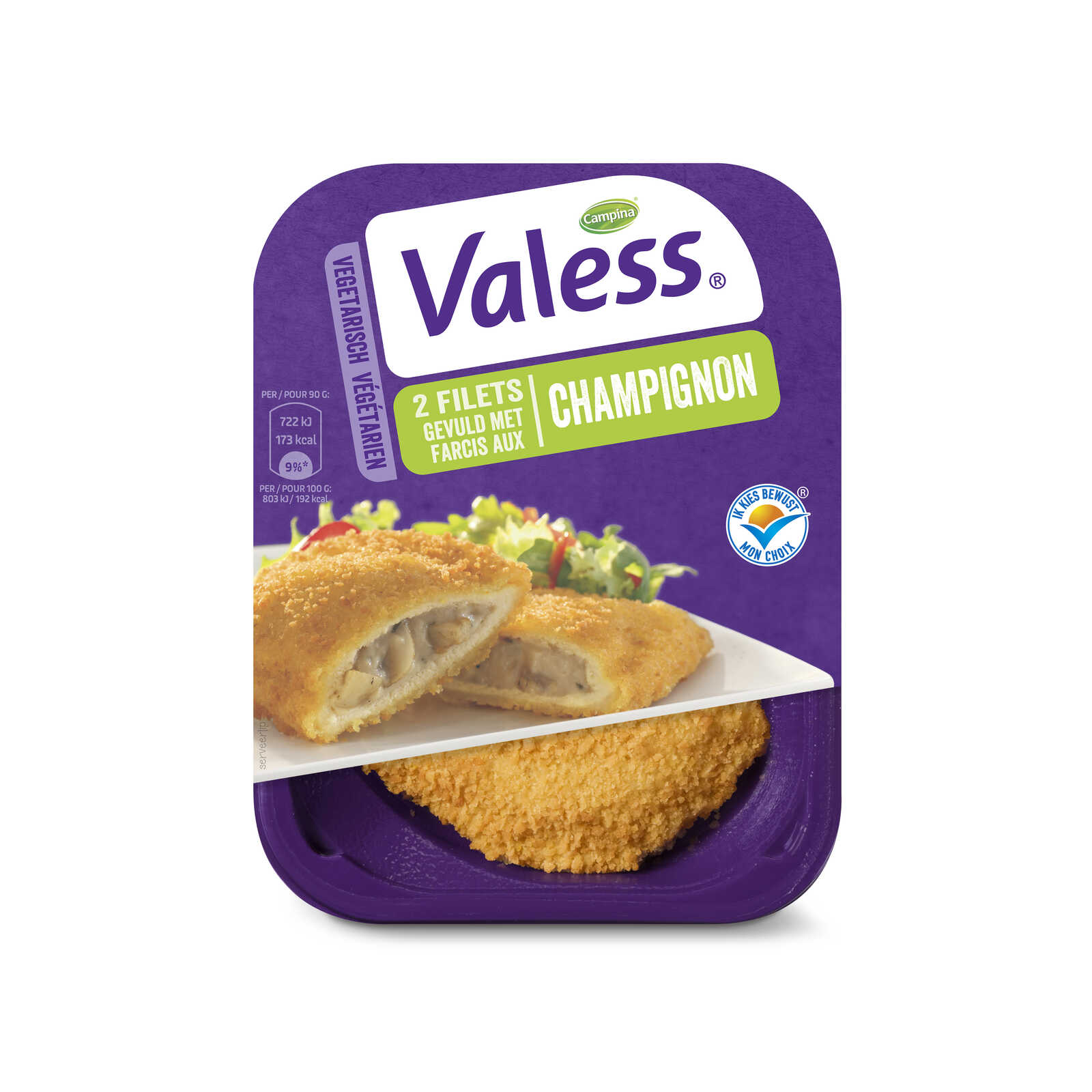 Valess | Filets | Champignonroomsaus | Vegetarisch 