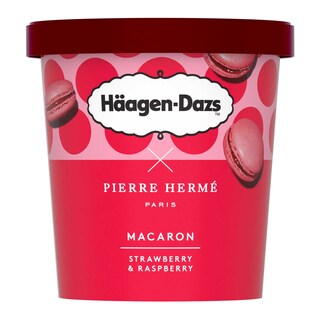 Häagen-Dazs | Roomijs | Macaron | Aardbei | Framboos | Zonder gluten 