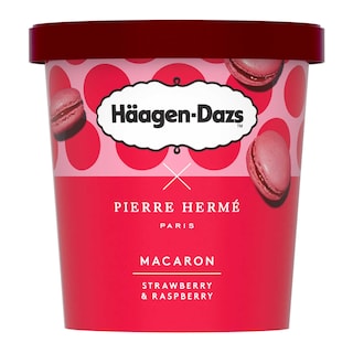 Häagen-Dazs | Roomijs | Macaron | Aardbei | Framboos | Zonder gluten 