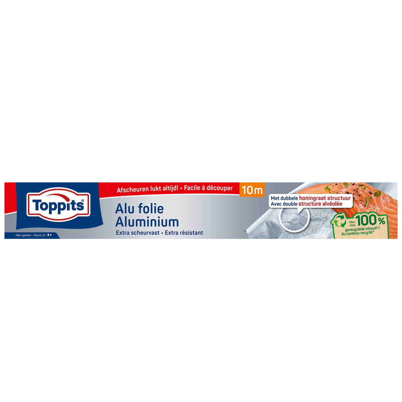 Toppits Foil Aluminium | Easy Cut System | 10m