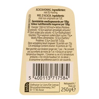 Delhaize | Miel | Acacia | Dosi 250 gr