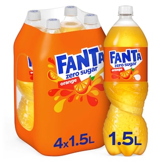 Fanta | Zero Sugar | Orange | PET 4 x 1,5 l