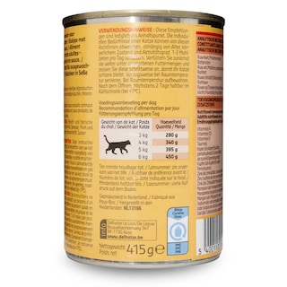 Delhaize | Bouchées chats sauce boeuf 415 gr