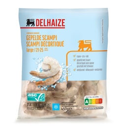 Delhaize | Gepelde garnalen 21/25 