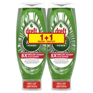 Dreft | Max Power | Vloeibaar Afwasmiddel | Original | 1+1 