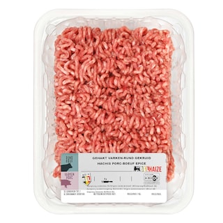 Delhaize | Gehaktbereiding | Varken-Rund | Gekruid 