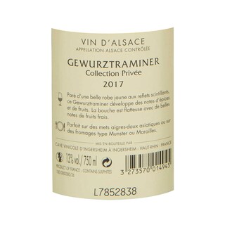 France - Frankrijk | Alsace - Cave d'Ingersheim | Gewurztraminer 2017 