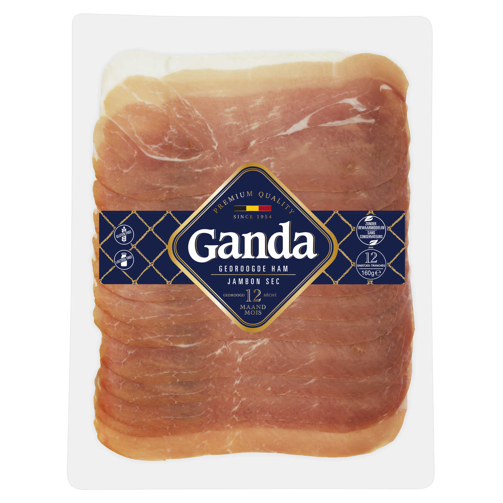 Ganda Droge ham | Natuurlijke rijping | Sneden