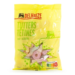 Delhaize | Bonbons | Tétines acidulées 250 gr