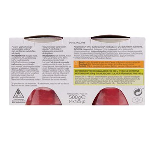 Delhaize | Yaourt | Fraise-Stevia | 0% M.G. 