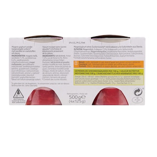 Delhaize | Yaourt | Fraise-Stevia | 0% M.G. 