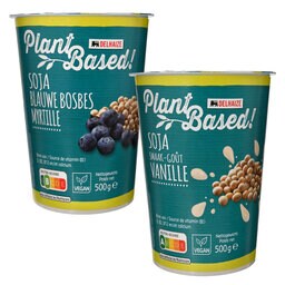 Delhaize | Plant-based | Plantaardige yoghurt | op basis van soja | Mix 