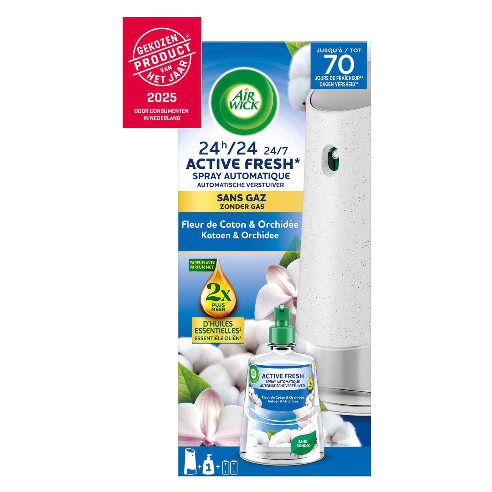 Air Wick Navulling | Starter Kit | Katoen & Orchidee