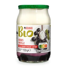 Delhaize | Bio | Yaourt | Entier | Myrtilles | Bio 150 gr