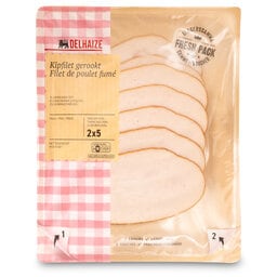 Delhaize | Filet de poulet fumé 