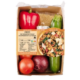Delhaize | Maaltijdbox | Orzo spinazie tomaat 