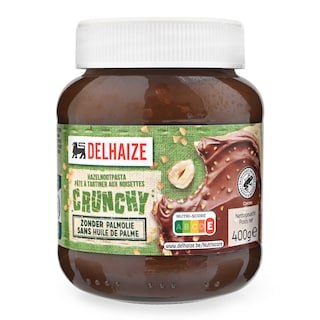 Delhaize | Pâte à tartiner | Choco/Noisette | Crunchy 400 gr