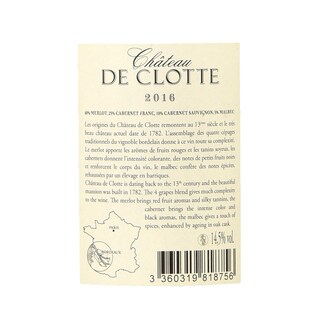 France - Frankrijk | Bordeaux - Côtes de Bordeaux | Château de Clotte 2016 