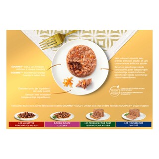 Gourmet | Gold | Kattenvoeding | Hartig Torentje | Légumes 12 x 85 gr