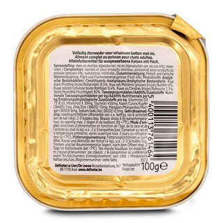 Delhaize | Aliment chat | Terrine | Poisson 