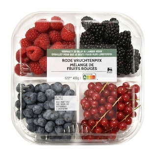 Delhaize | Rode vruchten | Mix | Schaal 