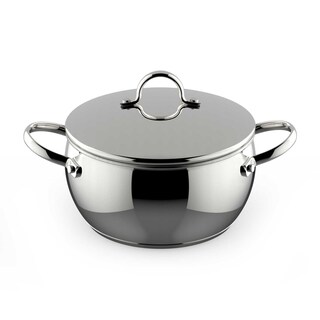 Lagostina | Casserole basse avec couvercle | 24cm | inox 