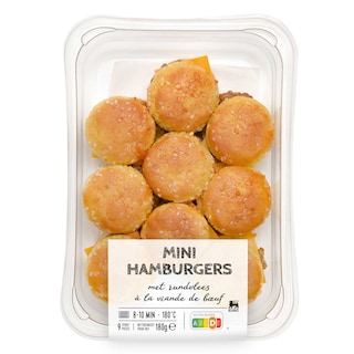 Delhaize | 9 Mini Burger | Rund 180 gr