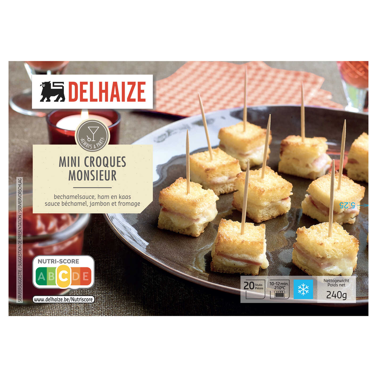 Delhaize Mini croques | Ham&Kaas