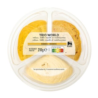 Delhaize | Hummus | Trio world 210 gr