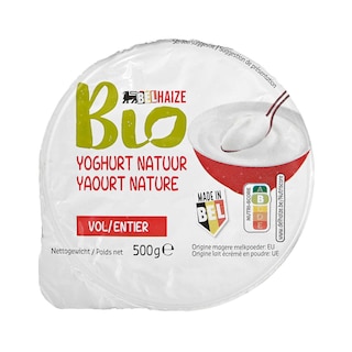 Delhaize | Bio | Yoghurt | Vol | Bio 500 gr