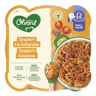 Olvarit | Maaltijd | Spaghetti Bolognese | 12M 
