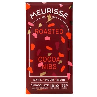 Meurisse | Chocolat Noir | Eclats de Fèves de Cacao | Fairtrade | Bio 