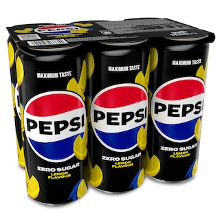 Pepsi | Cola | Zero | Lemon | Sleek Can 