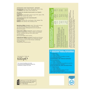 Delhaize | Soep mix | Tomaat | Groenten 600 gr