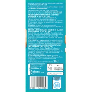 Delhaize | Plant-Based | Amandes | Boisson 1 l