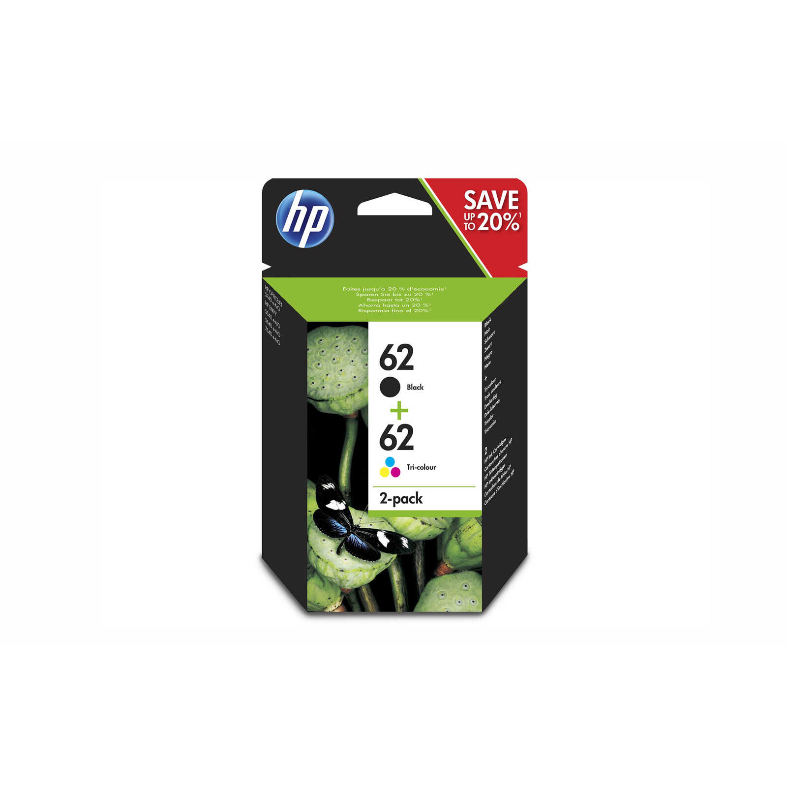Hewlett Packard | Cartouches d'encre | HP 62 | Combo 