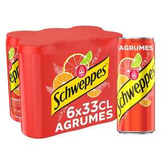 Schweppes | Agrumes | Canette 6 x 33 cl