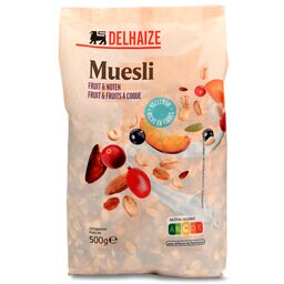 Delhaize | Muesli | Gedroogd fruit & noten 500 gr