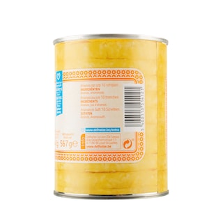 Delhaize | Ananas | Tranches | Jus | Boîte 
