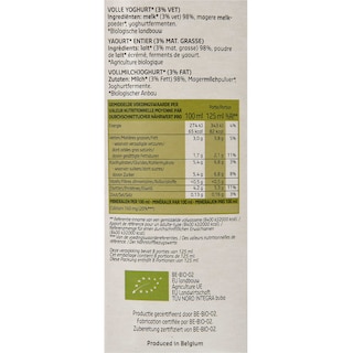 Delhaize | Bio | Yaourt | Entier | Bio 