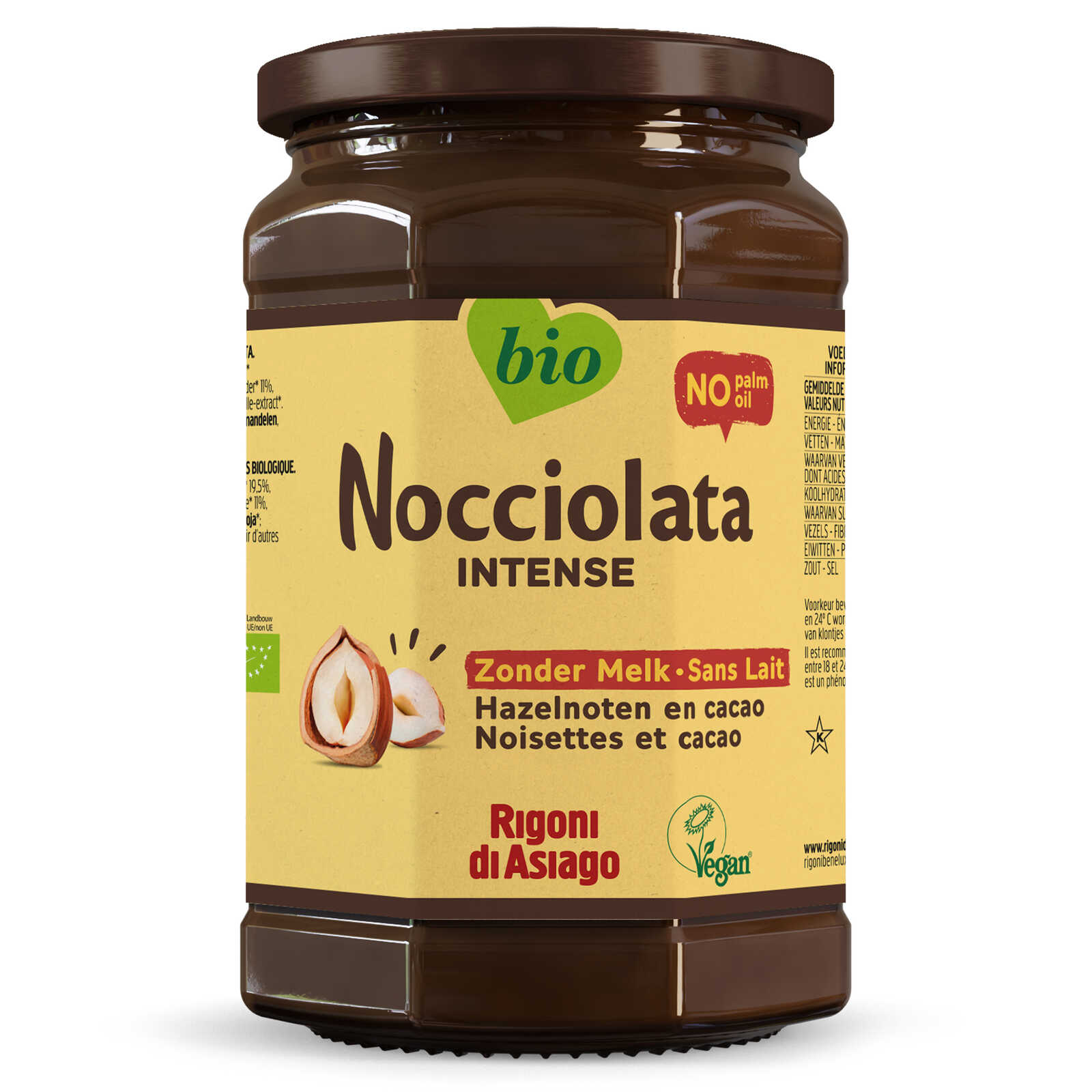 Nocciolata Smeerpasta | Zonder melk | Vegan | Bio