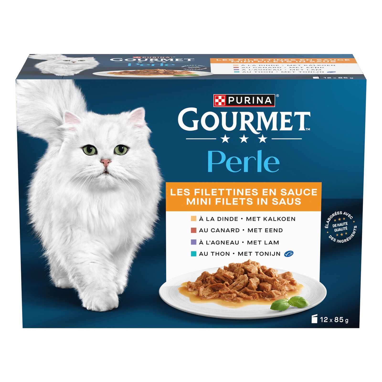 Gourmet Kattenvoeding | Adult | Mini Filets | Vis