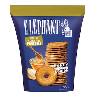 Elephant | Bretzels | Honey & Mustard 160 gr