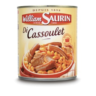 William Saurin | William Saurin | Cassoulet | Mitonné |Plat Préparé |840g 