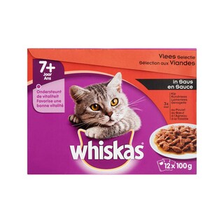 Whiskas | Kattenvoeding | Vlees | Saus-30% 